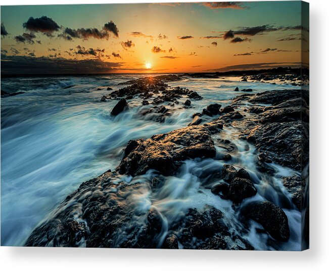 Hawaii Acrylic Print featuring the photograph Keahole Flow by Christopher Johnson