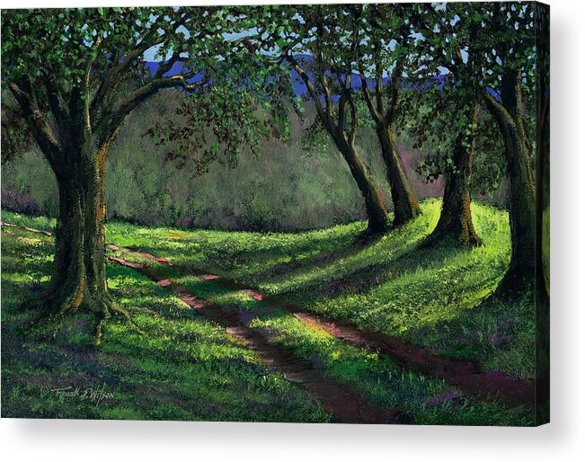 Late Afternoon Acrylic Print featuring the painting Late Afternoon by Frank Wilson