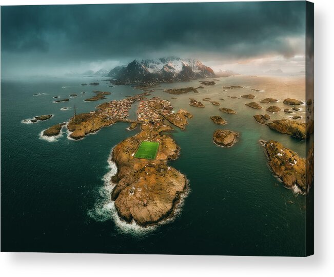 Lofoten Acrylic Print featuring the photograph Lofoten Islands by Henry w Liu