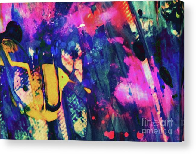 Paint Acrylic Print featuring the digital art Lonely Conversation by Yvonne Padmos