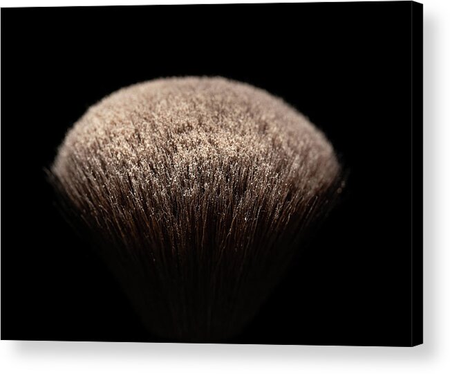 Brush Acrylic Print featuring the photograph Makeup Brush Brown by Amelia Pearn