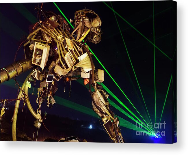 Robot Acrylic Print featuring the photograph March of the Machine by Terri Waters