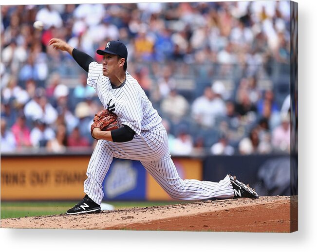 People Acrylic Print featuring the photograph Masahiro Tanaka by Elsa