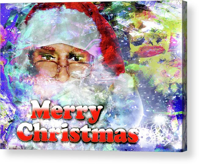 Santa Claus Acrylic Print featuring the photograph Merry Christmas by LemonArt Photography