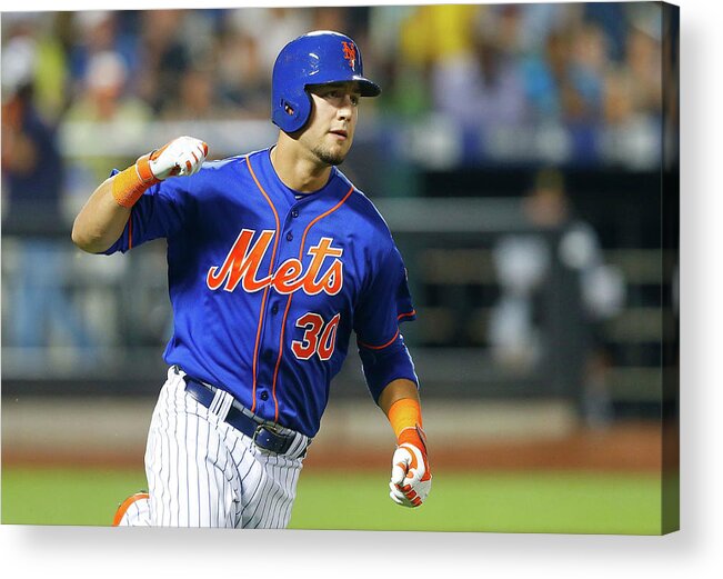 American League Baseball Acrylic Print featuring the photograph Michael Conforto by Jim Mcisaac