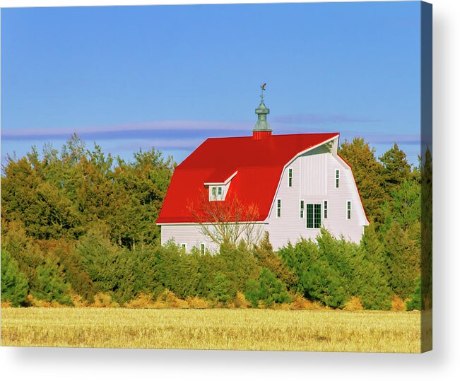 Barn Picture Acrylic Print featuring the photograph Midwest Barn by Terry Walsh