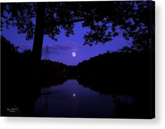 Moon Acrylic Print featuring the photograph Moon Rising by Mary Walchuck