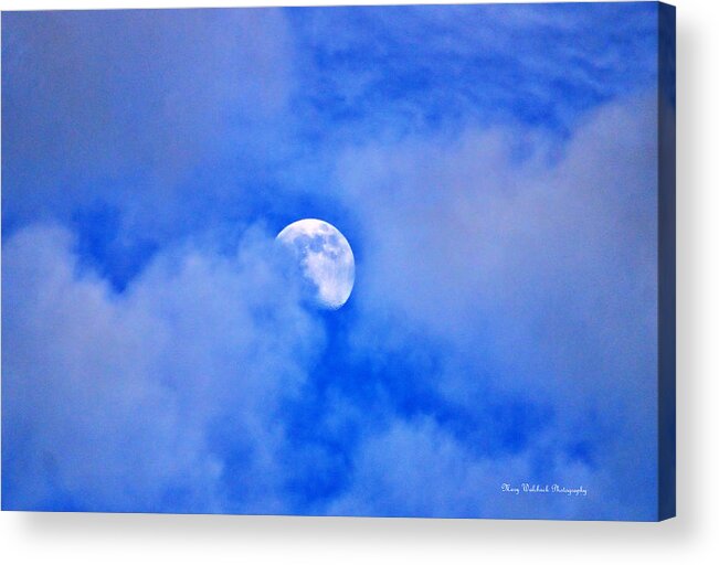 Moon Acrylic Print featuring the photograph Mysterious Moon by Mary Walchuck