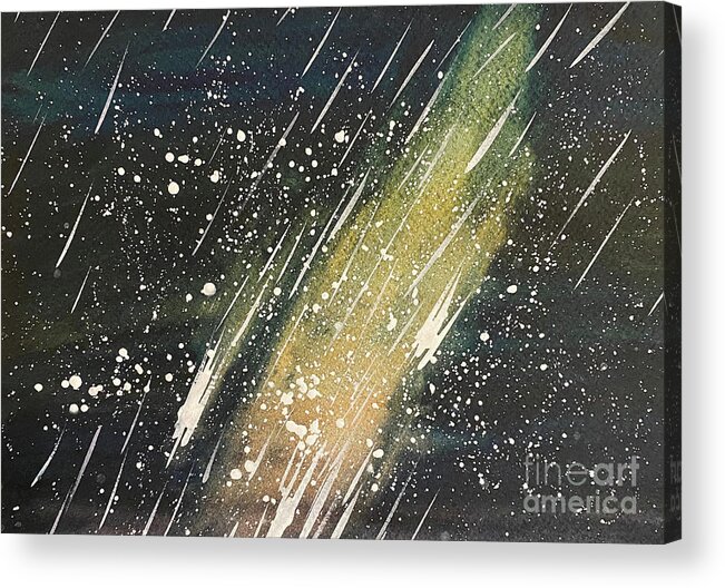 Stars Acrylic Print featuring the painting Night Sky by Lisa Neuman
