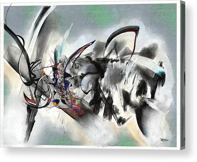 Digitalpainting Acrylic Print featuring the painting No.27 by Wolfgang Schweizer