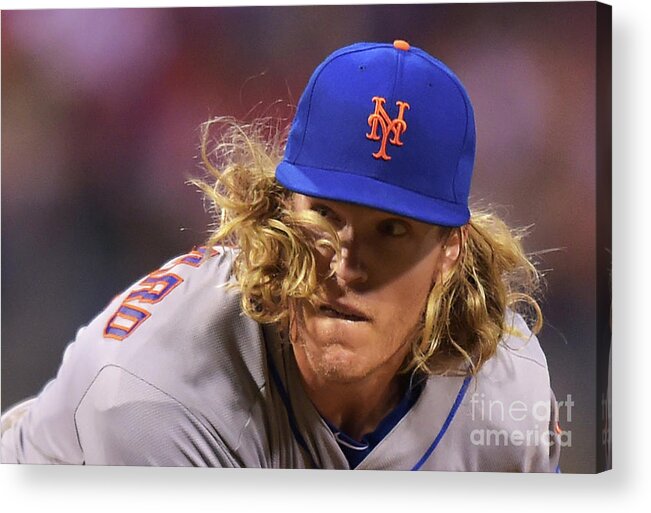 People Acrylic Print featuring the photograph Noah Syndergaard by Drew Hallowell