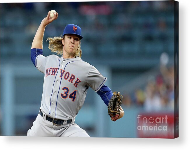 Game Two Acrylic Print featuring the photograph Noah Syndergaard by Stephen Dunn