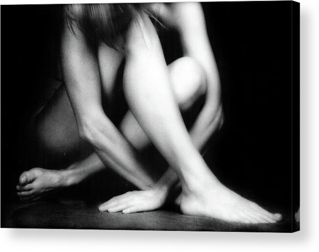 Nude Acrylic Print featuring the photograph Nude Crossed by Lindsay Garrett