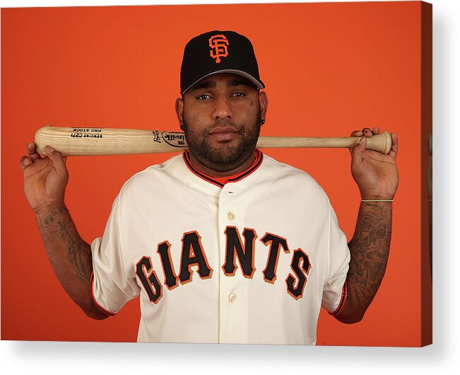 Media Day Acrylic Print featuring the photograph Pablo Sandoval by Christian Petersen