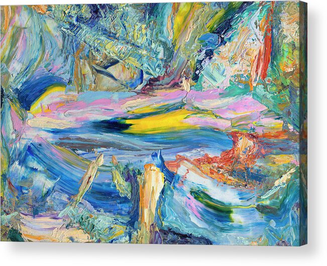 Abstract Acrylic Print featuring the painting Paint number 31 by James W Johnson
