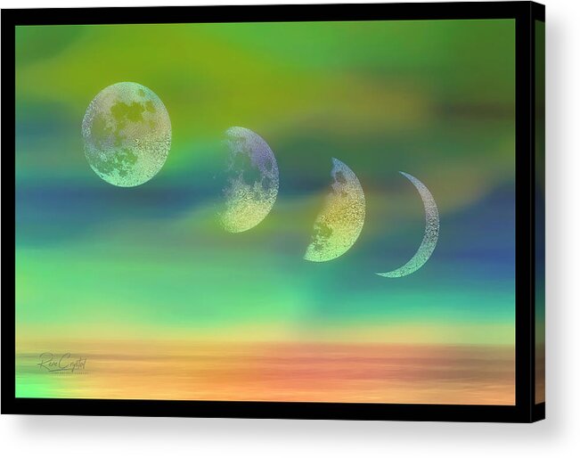 Moon Acrylic Print featuring the photograph Phases by Rene Crystal