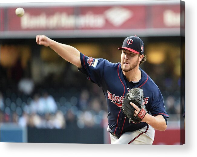 American League Baseball Acrylic Print featuring the photograph Phil Hughes by Denis Poroy