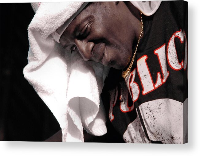 Public Enemy Acrylic Print featuring the photograph Public Enemy in Concert Flavor Flav by Andrea Kollo