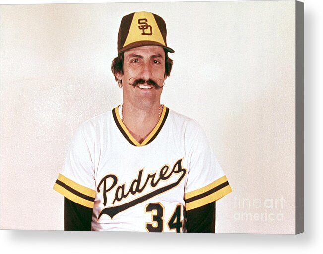 Rollie Fingers Acrylic Print featuring the photograph Rollie Fingers by Mlb Photos