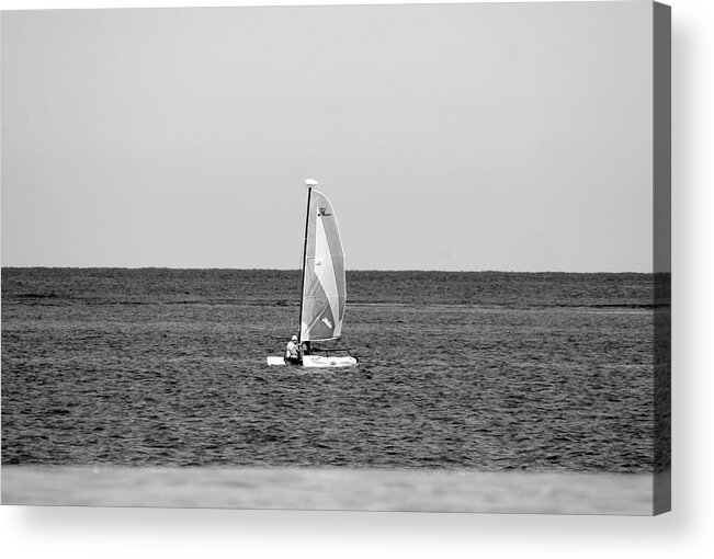 Sailboat Acrylic Print featuring the photograph Serene Sailing by Gina Cinardo