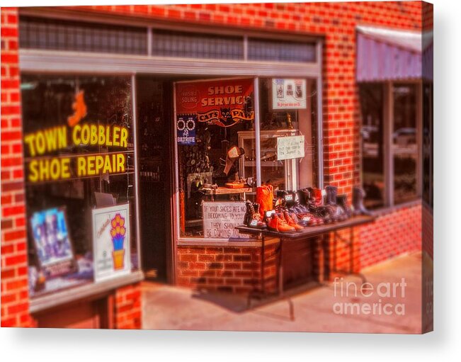  Acrylic Print featuring the photograph Shoe Repair by Rodney Lee Williams