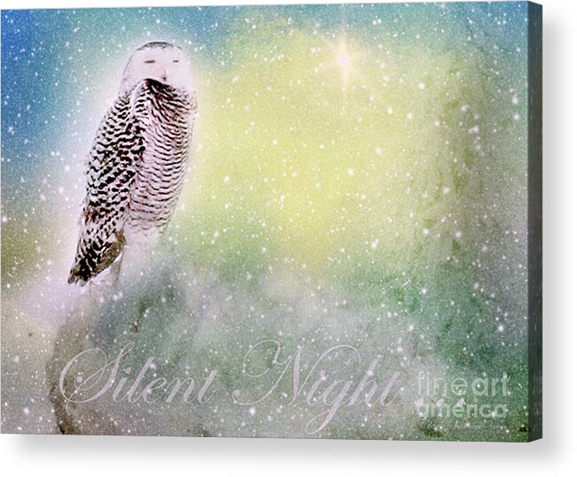 Christmas Acrylic Print featuring the photograph Silent Night by Clare VanderVeen