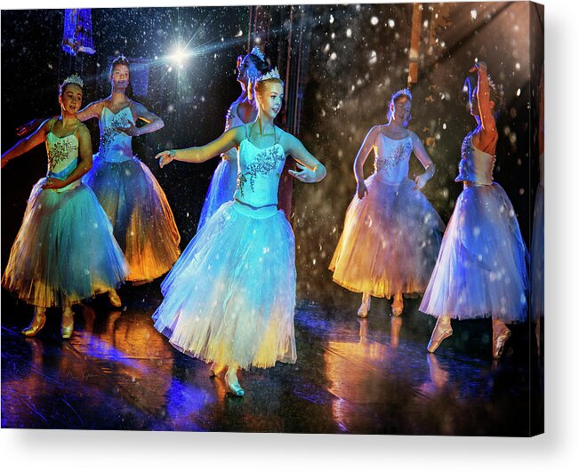 Ballerina Acrylic Print featuring the photograph Snow Dance No. 1 by Craig J Satterlee