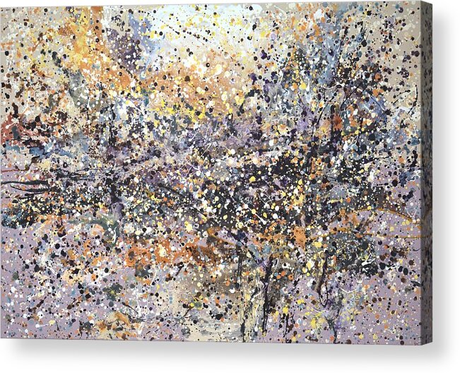 Expression Acrylic Print featuring the painting 	Subjective landscape 3. by Iryna Kastsova