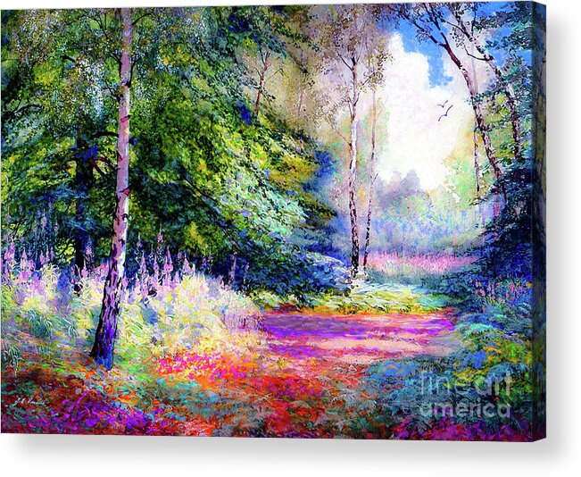 Landscape Acrylic Print featuring the painting Sublime Summer by Jane Small