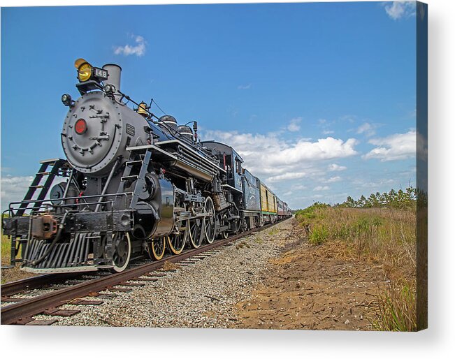 Trains Acrylic Print featuring the photograph Sugar Express Steam Locomotive #148 by Dart Humeston