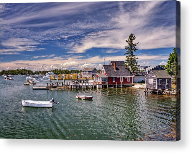 Maine Acrylic Print featuring the photograph Summer Day on Vinalhaven by Rick Berk