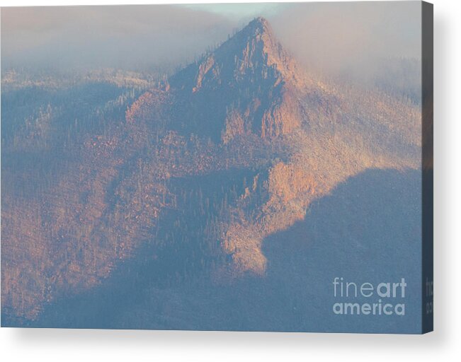 Clouds Acrylic Print featuring the photograph Sunrise in the Rockies by Steven Krull