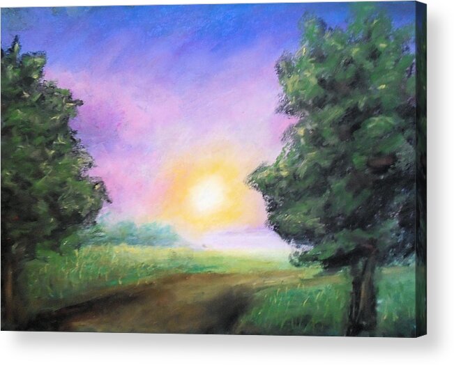 Summer Acrylic Print featuring the painting Sweet Summer Haze by Jen Shearer