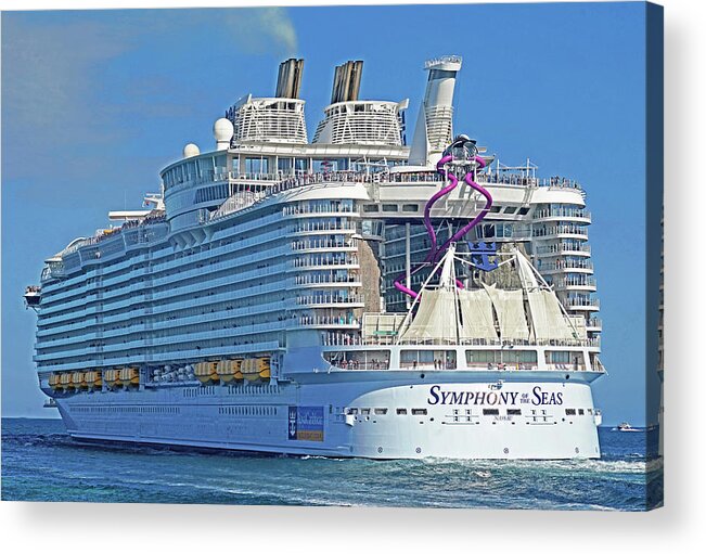 Cruise Ships Acrylic Print featuring the photograph Symphony of the Seas by Dennis Cox Photo Explorer