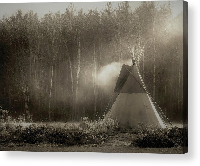 Teepee Acrylic Print featuring the photograph Teepee in the Light by Nancy Griswold