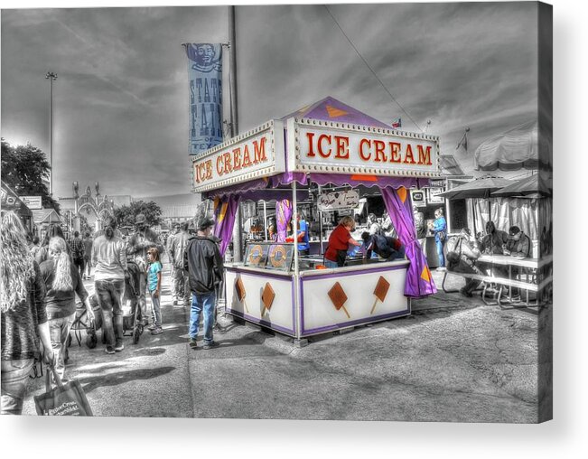 Texas State Fair Acrylic Print featuring the photograph Texas State Fair Concession Stand by Dyle Warren