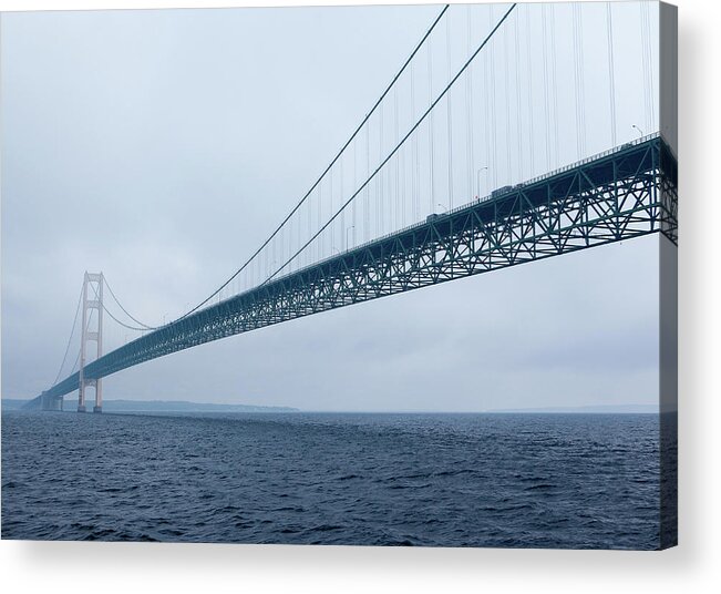 Mackinac Bridge Acrylic Print featuring the photograph The Mighty Mac by Rich S