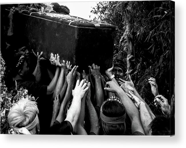 Bali Acrylic Print featuring the photograph Hands Of A Prayer - Cremation Ceremony, Bali, Indonesia by Earth And Spirit