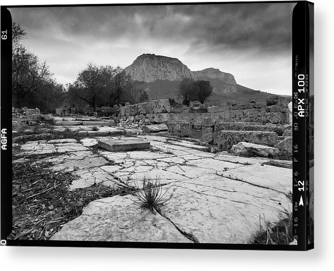 Cenchrea Acrylic Print featuring the photograph The road to Cenchrea by Ioannis Konstas