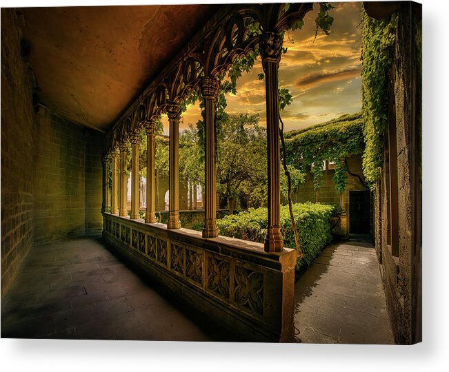 Loggia Acrylic Print featuring the photograph The Secret Garden by Micah Offman
