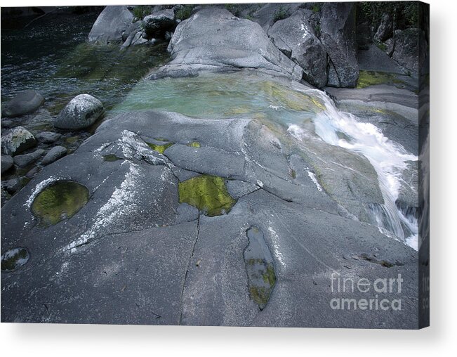 Stream Acrylic Print featuring the photograph Tropical Rock Pools by Kerryn Madsen-Pietsch