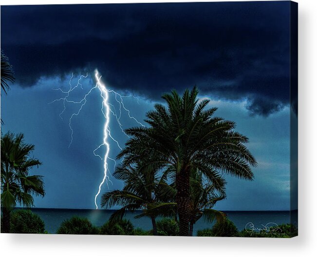 Susan Molnar Acrylic Print featuring the photograph Tropical Thunderstorm by Susan Molnar