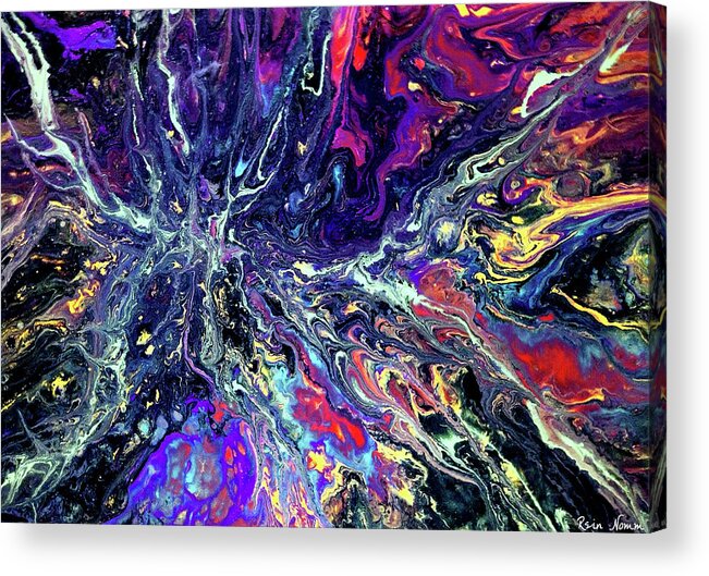  Acrylic Print featuring the painting Uncontrolled Spread by Rein Nomm