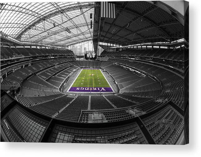 Us Bank Stadium Acrylic Print featuring the photograph Minnesota Vikings #67 by Robert Hayton
