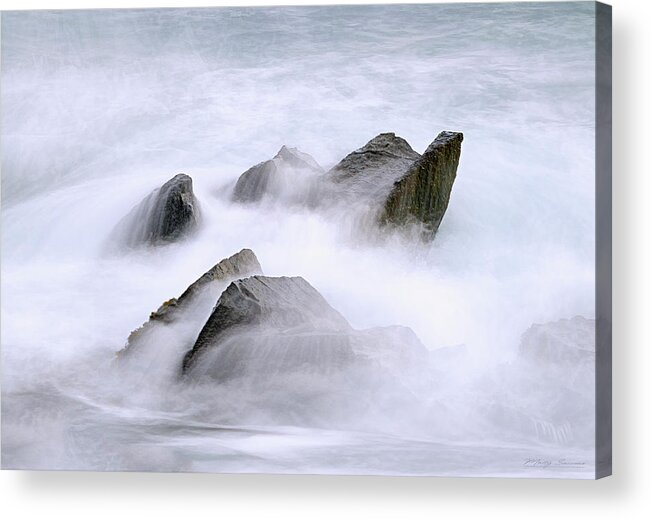 Velvet Surf Acrylic Print featuring the photograph Velvet Surf by Marty Saccone