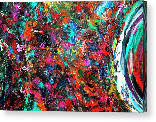 Abstract Acrylic Print featuring the painting Vid-19 Ionosphere by Doug LaRue