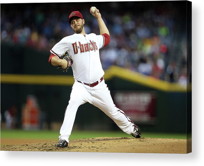 Baseball Pitcher Acrylic Print featuring the photograph Wade Miley by Christian Petersen