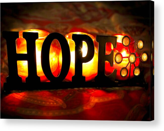 Hope Acrylic Print featuring the photograph What The World Needs Now by Susan Hope Finley