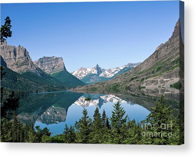 Glacier National Park Acrylic Print featuring the photograph Wild Goose Island by Laura Honaker