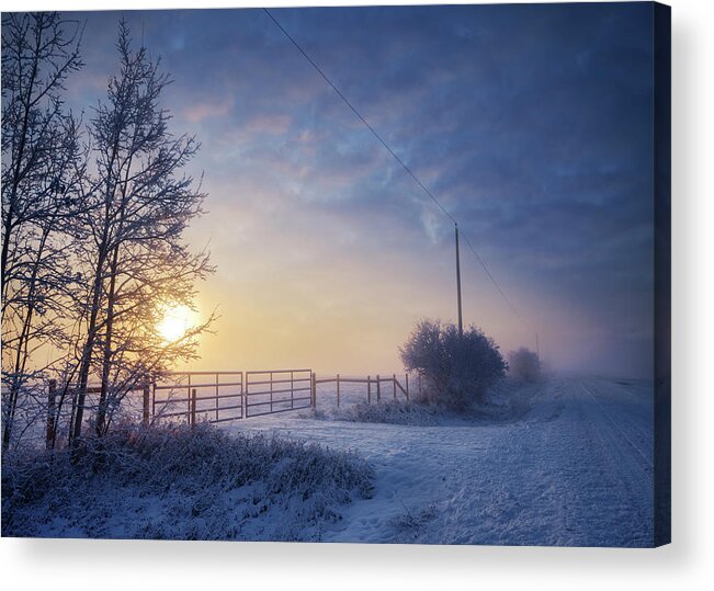 Winter Acrylic Print featuring the photograph Winter Morning by Dan Jurak
